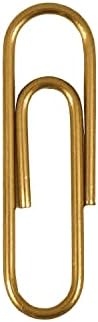 JAM PAPER Colored Standard Paper Clips - Regular 1 Inch - Gold Paperclips - 100/pack - Image 3