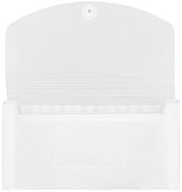 JAM PAPER Accordion Folders - 13 Pocket Plastic Expanding File - Check Size - 5 x 10 1/2 - Clear - Sold Individually - Image 3