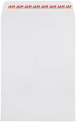 JAM PAPER 7 1/2 x 10 1/2 Open End Commercial Envelopes with Peel and Seal Closure - White - Bulk 500/Box by JAMPaper