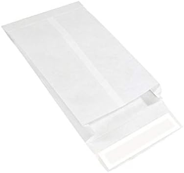 White Tyvek Envelopes 10x13x1.5 in Self-Seal Expandable Mailers 50/pack by EnDoc