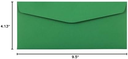 JAM PAPER #10 Business Colored Envelopes - 4 1/8 x 9 1/2 - Green Recycled - 100/Pack - Image 7
