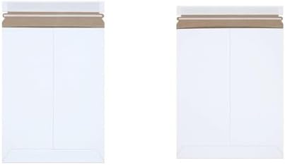 BOX USA StayFlat Mailers, 9"L x 11.5"W Pack of 100 and 11"L x 13.5"W Pack of 100 | Photo Document Shipping Storage Mailers by Unknown