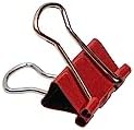 JAM PAPER Colorful Binder Clips - Extra Small - 3/5 Inch (15 mm) - Red Binderclips - 30/Pack - Image 4