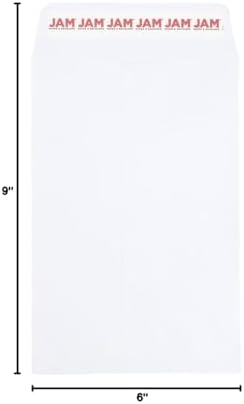 JAM PAPER 6 x 9 Open End Catalog Colored Envelopes with Peel & Seal Closure - White - 50/Pack - Image 6