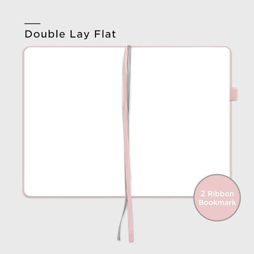 &And Per Se Blank Sketch Notebook, A5 Hardcover, 160 Pages 100gsm Thick Paper, Unlined Journal for Drawing, Doodling, Hand Lettering – Creative Gift for Artists, Designers, Writers (Pink) - Image 4