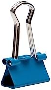 JAM PAPER Colorful Binder Clips - Extra Small - 3/5 Inch (15 mm) - Blue Binderclips - 30/Pack - Image 5
