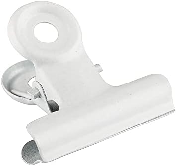 JAM PAPER Metal Bulldog Clips - Medium - 31mm - White - 15/Pack - Image 4