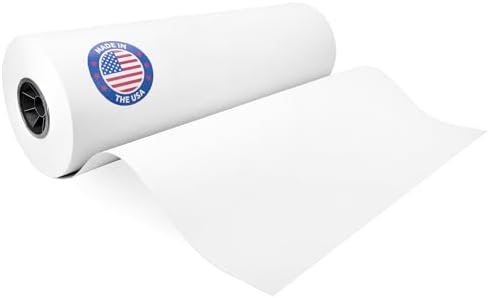 White Kraft Paper Roll, 24" x 8640" (720 feet) - USA-Made, IDL Packaging by IDLPackaging