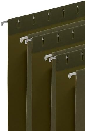 Staples Box‑Bottom Hanging File Folders, Letter Size, 2" Expansion, Standard Green, Heavy‑Duty Construction – 50/Carton - Image 5