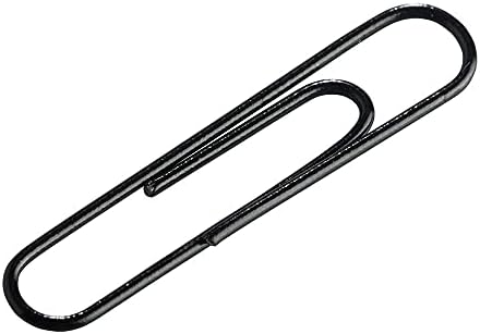 JAM PAPER Colorful Jumbo Paper Clips - Large 2 Inch - Black Paperclips - 75/Pack - Image 4