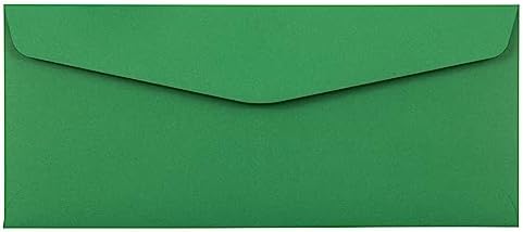 JAM PAPER #10 Business Colored Envelopes - 4 1/8 x 9 1/2 - Green Recycled - Bulk 250/Box by JAMPaper