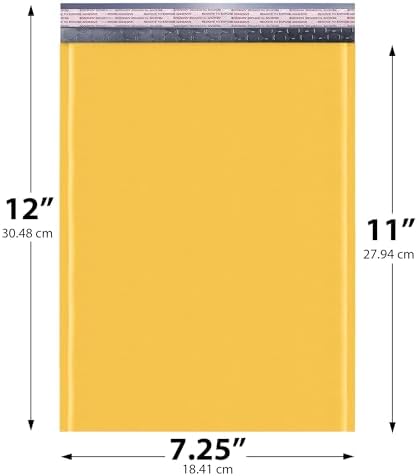 Kraft Bubble Mailers 7.25x12, Self Seal Padded Envelopes #1, 200 Pack Bulk - Image 2