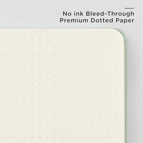 &And Per Se Dotted Journal Notebook, A5 Hardcover Aesthetic Dotted Notebook – 160 Pages 100gsm Thick Dot Grid Paper, 3 Sticker Sheets – Gift-Ready Journaling Kit for Women (Colorful Stripes) - Image 4