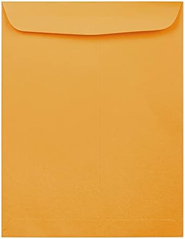 JAM PAPER 12 x 15 1/2 Open End Catalog Commercial Envelopes - Brown Kraft Manila - 100/Pack by JAMPaper