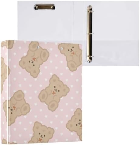3 Ring Binder 1.5 Inch Clipboards Binders with Interior Pockets Round Ring Binder for Office Supplies and School by KICPOAY