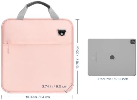 MoKo Zipper Binder, 3 Inch 3 D Ring, 5 Tab File Folders, 700 Sheets, Pink - Image 6