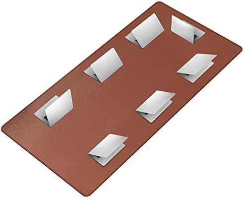 CENNBIE MAX200 78.7" x 39.4" Leather Desk Mat, Extra Large Desk Pad Blotter Protector, Extended Table Pad, Waterproof PU Leather Desk Mat on top of desks Large for Office and Home (Brown) by CENNBIE
