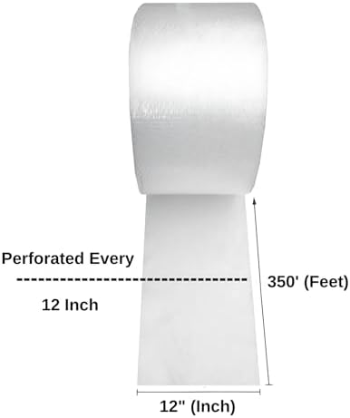 Bubble Cushion Wrap Roll 12 Inch x 350 Feet Total 3/16 Small Bubbles Perforated Every 12" for Packaging Moving Shipping Boxes Supplies 1 Roll 12'' Wide 350 Feet - Image 2