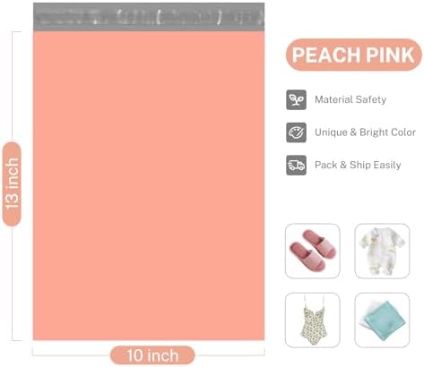 Metronic Poly Mailers 10x13 1200 Pack, Self Seal Small Shipping Bags for Clothing, Waterproof Shipping Envelopes for Small Businesses, Flexible Mailers Poly Bags Plastic Bags Packages Bags Peach Pink - Image 2