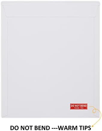 zmybcpack 25 Pack 12.75x15 inch Rigid Mailer Self Seal Photo Document Mailers Stay Flat White Cardboard Envelopes White Photography Mailers for CD, Photos, Document - Image 4