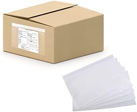 7.5'' X 5.5'' Packing Slip Envelope Pouches, 2000Pcs Shipping Label Sleeves, Top Loading Packing List Mailing Envelopes, Clear Shipping Sleeves for Labels by OausTectDirect