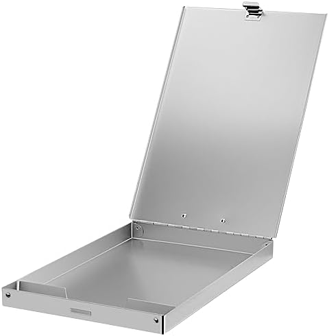 ZCZN Aluminum Clipboard with Storage, 2 Pack Recycled Metal Clipboard Box, Form Holder, Suitable for School, Office, Jobsite or Medical Staff, 9.25 x 13.78 Inches, Silver - Image 4