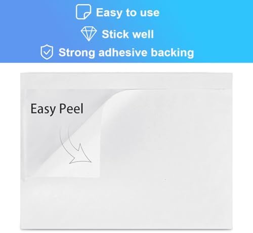 BESTEASY 7.5" x 5.5" Packing List Pouches, Strong Adhesive Plastic List Label Envelope, Clear Top Loading Packing List - Image 6
