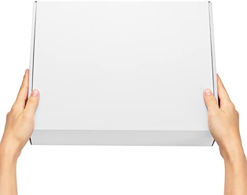 Timirog Shipping Boxes 13x10x3 Inches 20 Pack White Corrugated Cardboard Mailing Box for Small Business, Tab Locking Literature Mailer Packaging Supplies for Packing Book Gifts Craft - Image 6