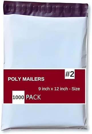 Poly Mailers 7.5"x10.5" Inches 1000 Pack Self Self Adhesive Shipping Bags for Clothing Poly Package Bags Lightweight & Waterproof - Image 3