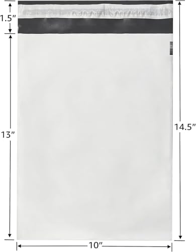 Poly Mailers 10"x13" Inches 1000 Pack Self Self Adhesive Shipping Bags for Clothing Poly Package Bags Lightweight & Waterproof - Image 2