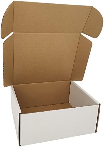 ROTCH 7x6x3'' Small Shipping Boxes, 25 Pack White, Cardboard Corrugated Mailers (M763-25-W) by ROTCH