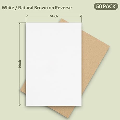 Golden State Art 50 Pack 6x9 Corrugated Cardboard Sheets - Image 2