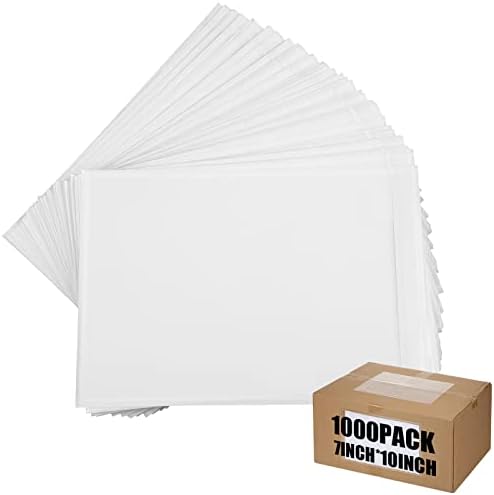 Geetery 1000 Pcs 7"x10" Packing List Envelopes Clear Self-Adhesive Bulk by Geetery