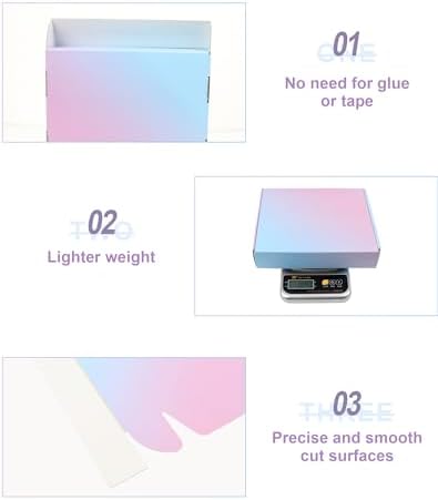 10x8x2 in Shipping Boxes, 40 Pack Corrugated Packaging Mailer Boxes, ‎Purple Gradients Shipping Packaging Boxes for Small Business - Image 4