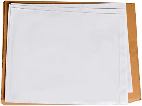 500 PCS 9.5"x 12" Clear Self-Adhesive Packing List Envelopes - Fit 8.5x11 inch Lettter - Shipping/Mailing Pouch Enclosed Bags for Packing Slips Invoice Label by INSAFEPACK
