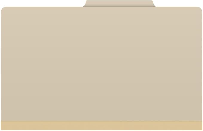 Top Tab Pressboard Folders, Legal Size, 2" exp, Fasteners Pos #1 & #3, Manila (Box of 25) - Image 3