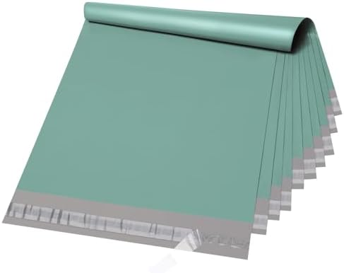 Metronic Poly Mailers 14.5x19 50PC Large Shipping Bags in Grayed Jade Green by METRONIC