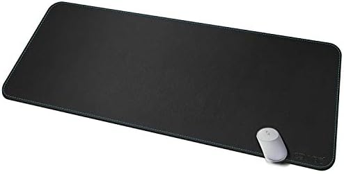 CENNBIE Leather Desk mat Protecter 47.2X19.6in Super Large(Black) by CENNBIE