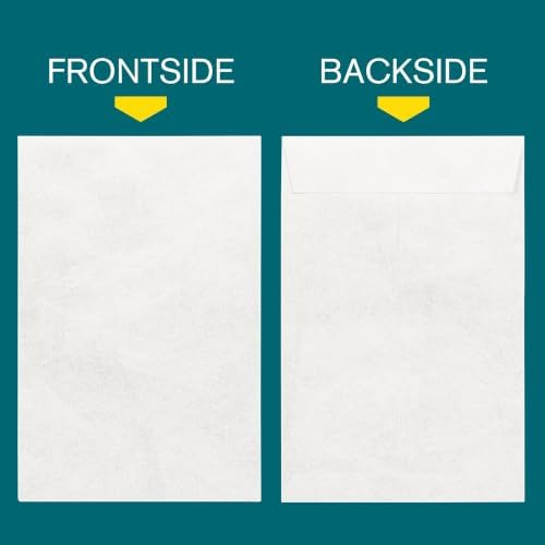 Tyvek Envelopes 6x9 – Strong Lightweight Professional Shipping Mailer tear proof shipping Envelope Easy Self Seal Closure –Bright White Strong Mailing Envelopes – Pack of 15 – 6 x 9 Inch - Image 2