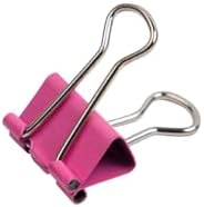 JAM PAPER Colorful Binder Clips - Small - 3/4 Inch (19 mm) - Pink Binderclips - 25/Pack - Image 4