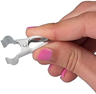 JAM PAPER Metal Bulldog Clips - Medium - 31mm - White - 15/Pack - Image 6