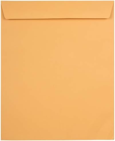 JAM PAPER 22 x 27 Open End Catalog Envelopes - Brown Kraft Manila - Bulk 250/Box by JAMPaper
