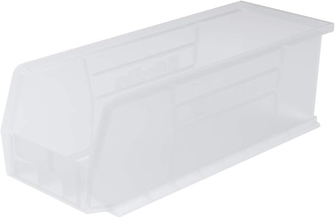 Akro-Mils 30234 AkroBins Plastic Storage Bins, 15"x5"x5", Clear, 12-Pack - Image 9