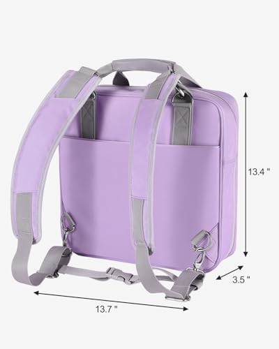 Realove 3 inch Zipper Binder 3 Ring with Pencil Pouch,Backpack Style - Image 6