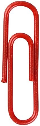 JAM PAPER Colorful Standard Paper Clips - Regular 1 Inch - Red Paperclips - 100/Pack - Image 3