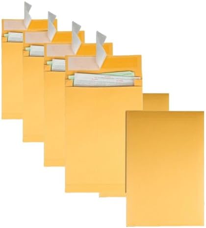 Quality Park Expansion Envelopes, Plain, 40 lbs., 10 x 13 x 2 Inches, 25 per Pack, Kraft (93336), Light Brown (Pack of 4) by Quality+Park