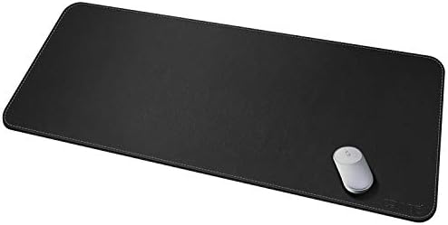 CENNBIE Leather Desk Mat, Extra Large Desk pad, Desk mats on top of desks, 51.2" x 23.6" XXXL Large Mouse Pad for Office and Home (Black) by CENNBIE