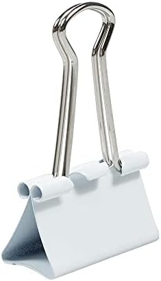 JAM PAPER Colorful Binder Clips - Medium - 1 1/4 Inch (32 mm) - White Binderclips - 15/Pack - Image 5