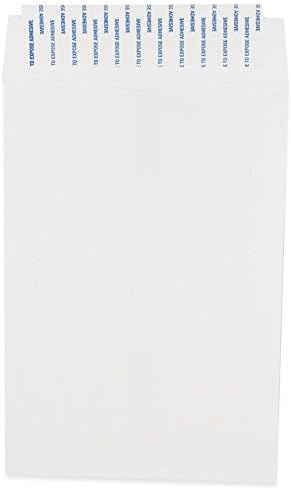 JAM PAPER 6 1/2 x 9 1/2 Open End Commercial Envelopes with Peel and Seal Closure - White - 50/Pack - Image 2
