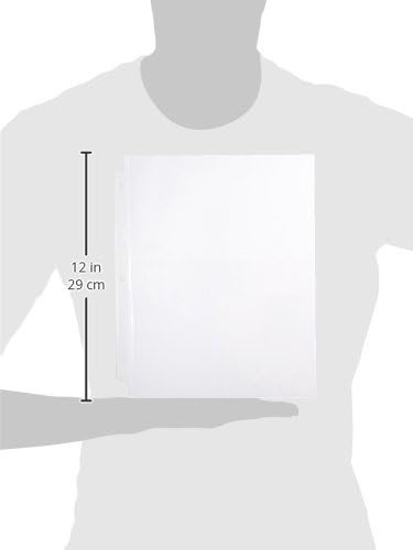 Avery Clear Standard Weight Sheet Protectors, 8.5" x 11", Top Load, 500 Total Page Protectors (75530) - Image 3